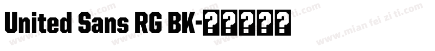 United Sans RG BK字体转换